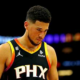 HEARTBREAKING NEWS: phoenix Suns point guard Devin Booker will not be part of Suns squad Oct 7 against Lakers in Acrisure Arena.